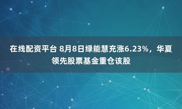 在线配资平台 8月8日绿能慧充涨6.23%，华夏领先股票基金重仓该股