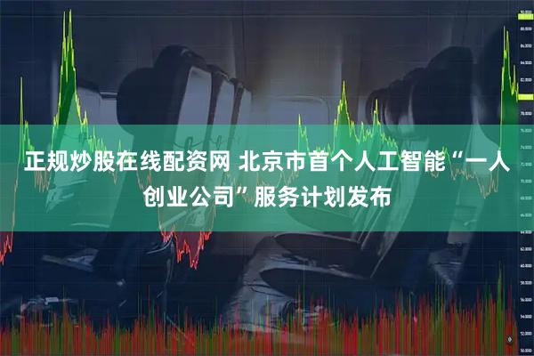 正规炒股在线配资网 北京市首个人工智能“一人创业公司”服务计划发布